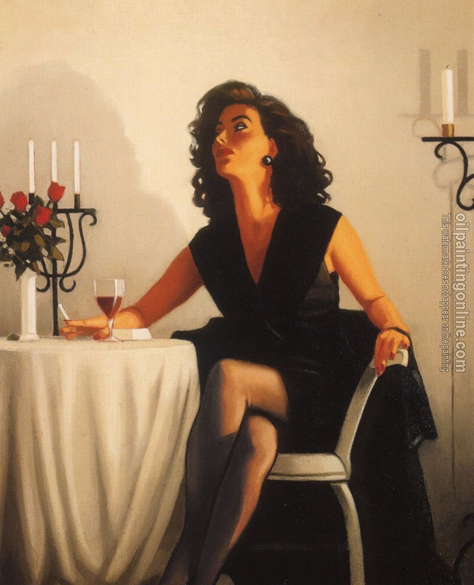 Jack Vettriano - Table for One